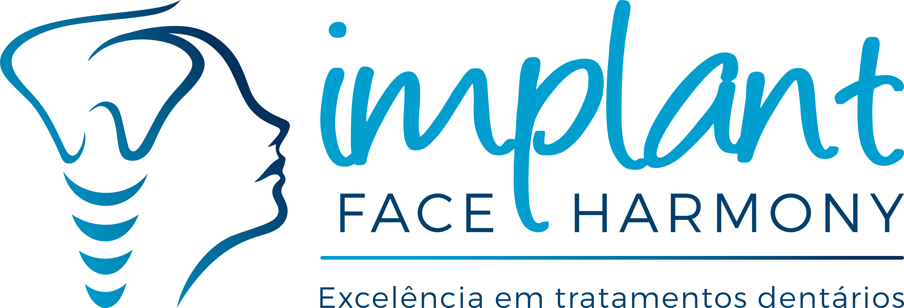 Nova logo Implant Face Harmony - texto reduzido.